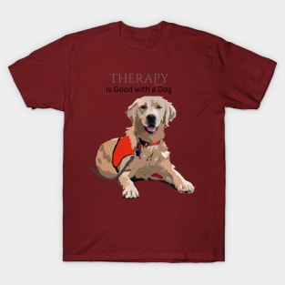 Therapy Dog Red T-Shirt